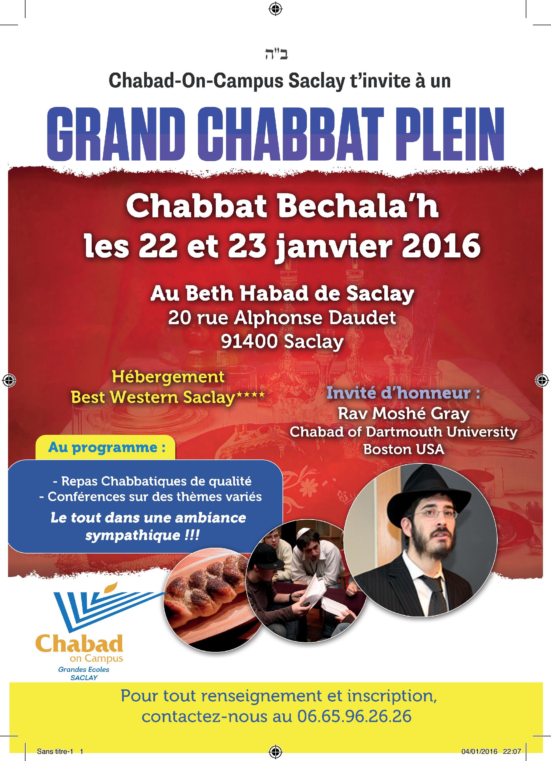 CHABBAT PLEIN SACLAY HEC
